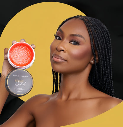 BASK & LATHER Strong Hold Edge Control Gel with Castor Oil 150ml| 5.3OZ