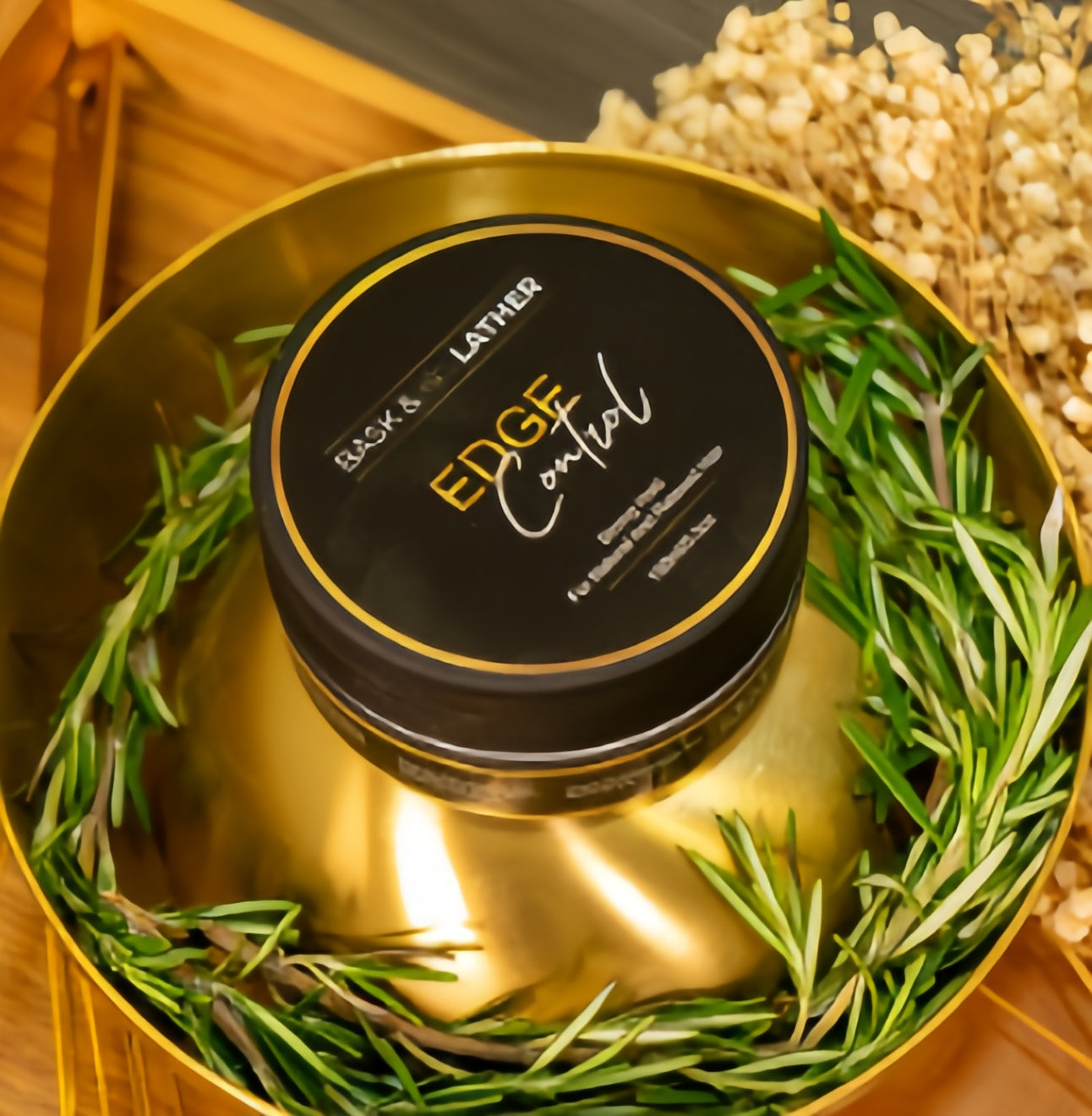 BASK & LATHER Strong Hold Edge Control Gel with Castor Oil 150ml| 5.3OZ